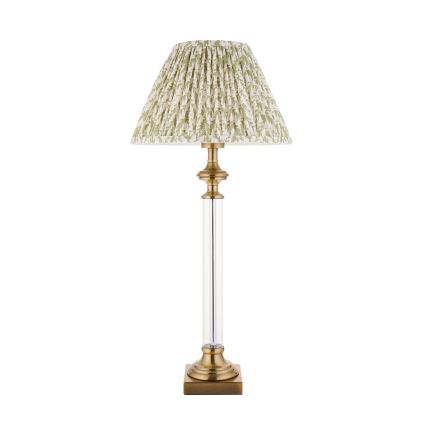 Endon 122515 - Stolná lampa AVEBURY 1xE27/10W/230V mosadz/zelená