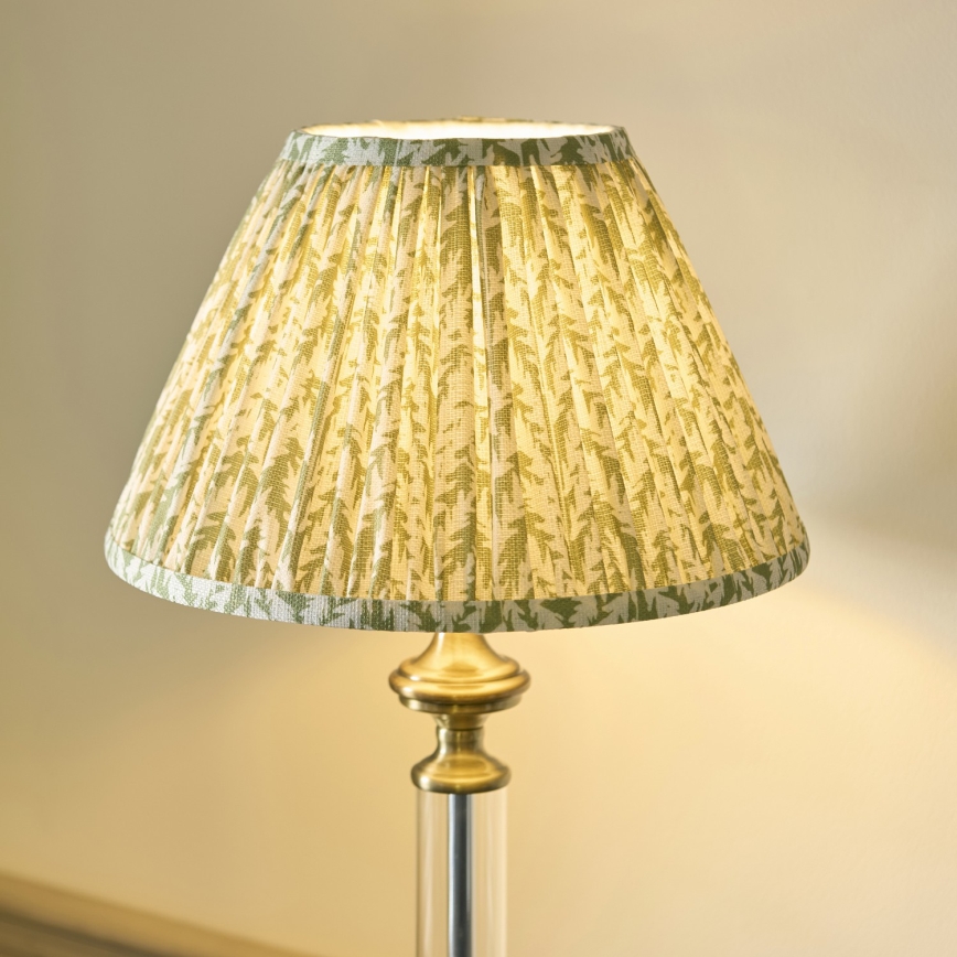Endon 122515 - Stolná lampa AVEBURY 1xE27/10W/230V mosadz/zelená