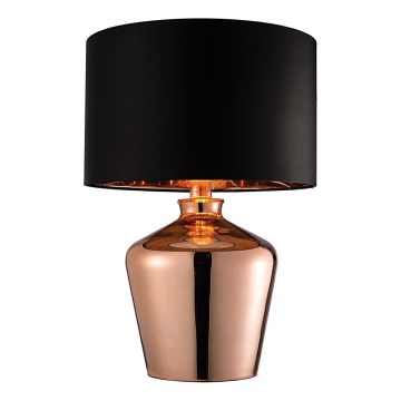 Endon 61149 - Stolná lampa WALDORF 1xE27/10W/230V medená/čierna