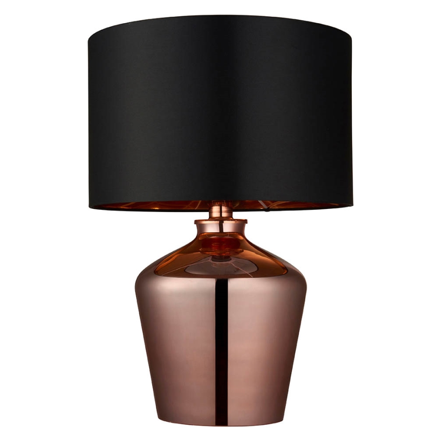 Endon 61149 - Stolná lampa WALDORF 1xE27/10W/230V medená/čierna
