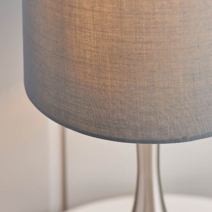 Endon 61192 - Stmievačná stolná lampa PICCADILLY 1xE14/40W/230V matný chróm/sivá