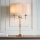 Endon 63648 - Stolná lampa STANFORD 2xE14/40W/230V mosadz/béžová