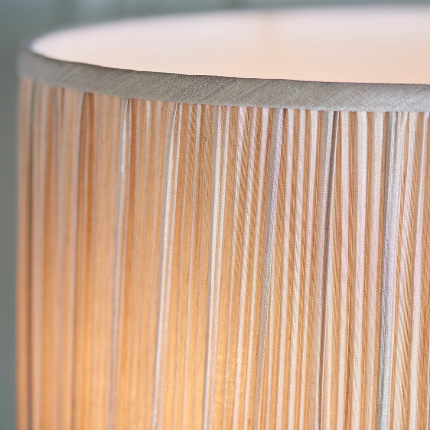 Endon 63648 - Stolná lampa STANFORD 2xE14/40W/230V mosadz/béžová