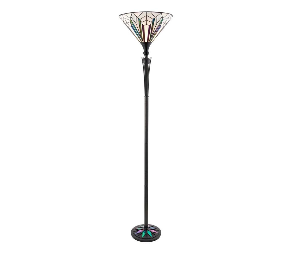 Endon 63933 - Stojacia lampa Tiffany ASTORIA 1xE27/60W/230V, priemer 40 cm 63933