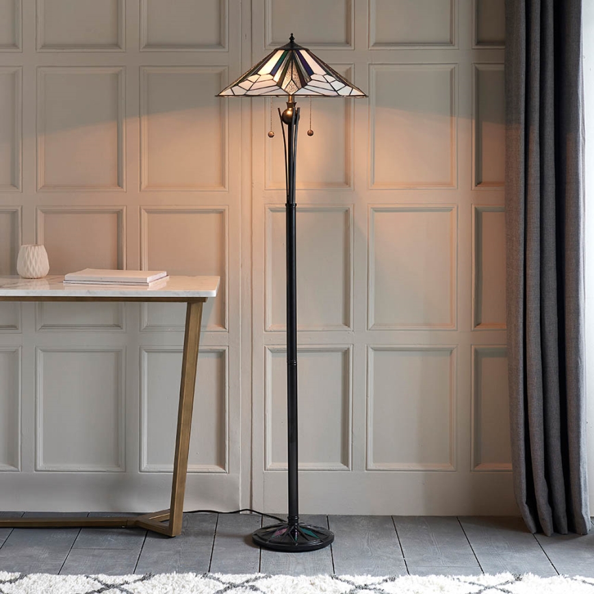 Endon 63934 - Stojacia lampa ASTORIA 2xE27/60W/230V pr. 48 cm