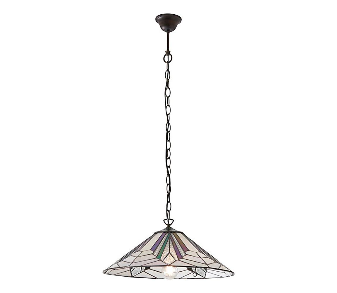 Endon 63938 - Luster na reťazi Tiffany ASTORIA 1xE27/60W/230V pr. 48 cm 63938