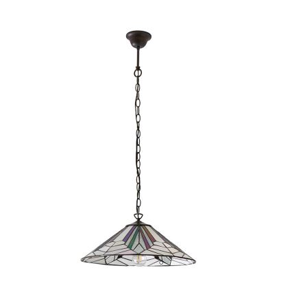 Endon 63938 - Luster na reťazi Tiffany ASTORIA 1xE27/60W/230V pr. 48 cm