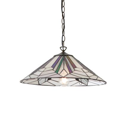 Endon 63938 - Luster na reťazi Tiffany ASTORIA 1xE27/60W/230V pr. 48 cm