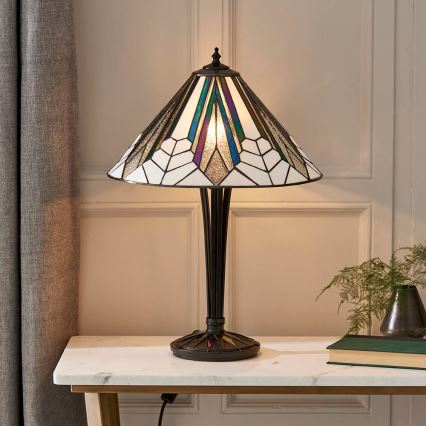 Endon 63939 - Stolná lampa ASTORIA 1xE27/60W/230V, priemer 40 cm