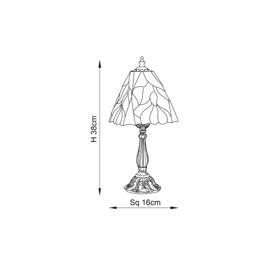 Endon 63963 - Stolná lampa BOTANICA 1xE14/40W/230V pr. 16 cm