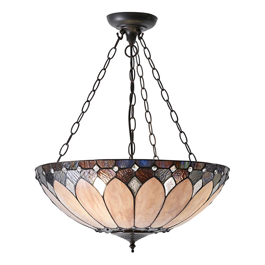 Endon 63976 - Závesný luster na reťazi BROOKLYN 3xE27/60W/230V pr. 50 cm