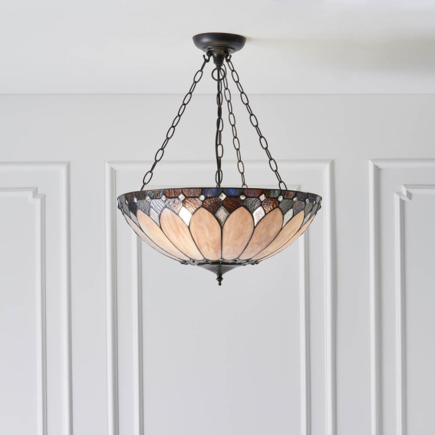 Endon 63976 - Závesný luster na reťazi BROOKLYN 3xE27/60W/230V pr. 50 cm