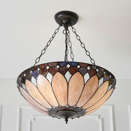 Endon 63976 - Závesný luster na reťazi BROOKLYN 3xE27/60W/230V pr. 50 cm
