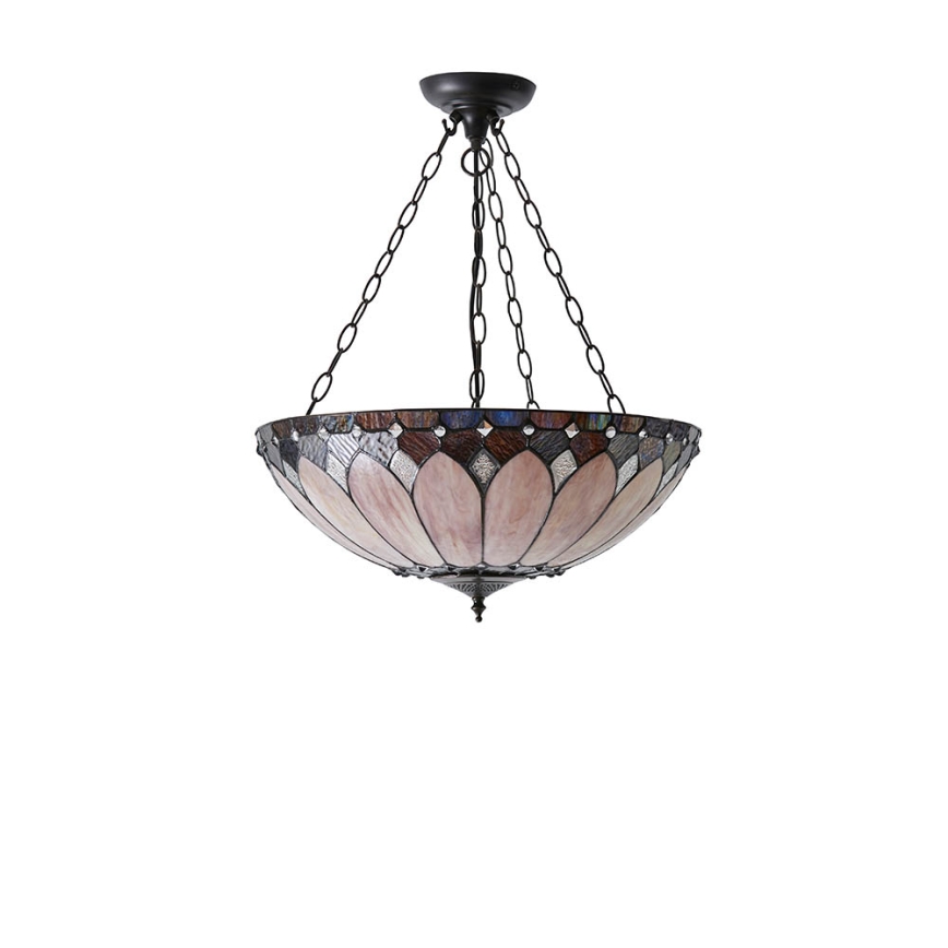 Endon 63976 - Závesný luster na reťazi BROOKLYN 3xE27/60W/230V pr. 50 cm