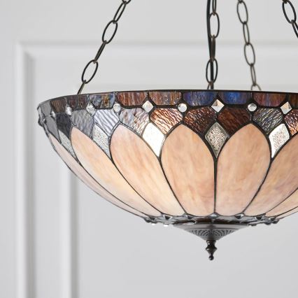 Endon 63976 - Závesný luster na reťazi BROOKLYN 3xE27/60W/230V pr. 50 cm