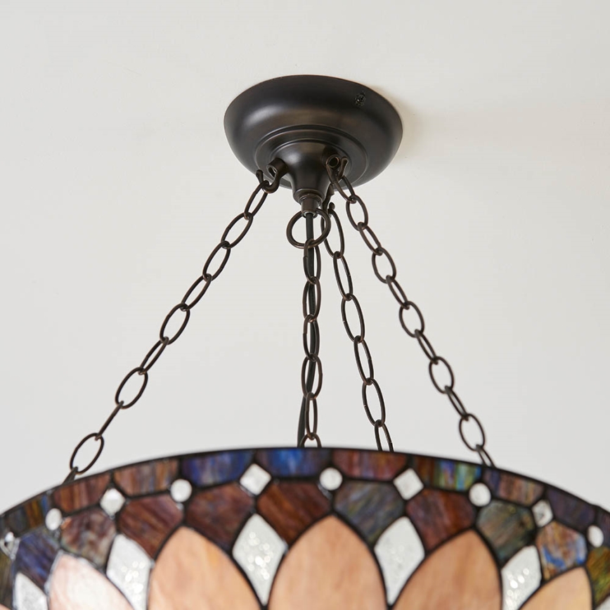 Endon 63976 - Závesný luster na reťazi BROOKLYN 3xE27/60W/230V pr. 50 cm