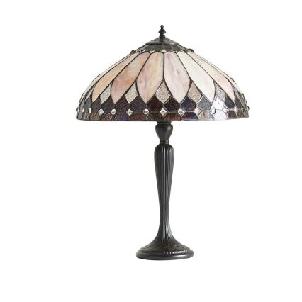 Endon 63982 - Stolná lampa BROOKLYN 1xE27/60W/230V priemer 40 cm