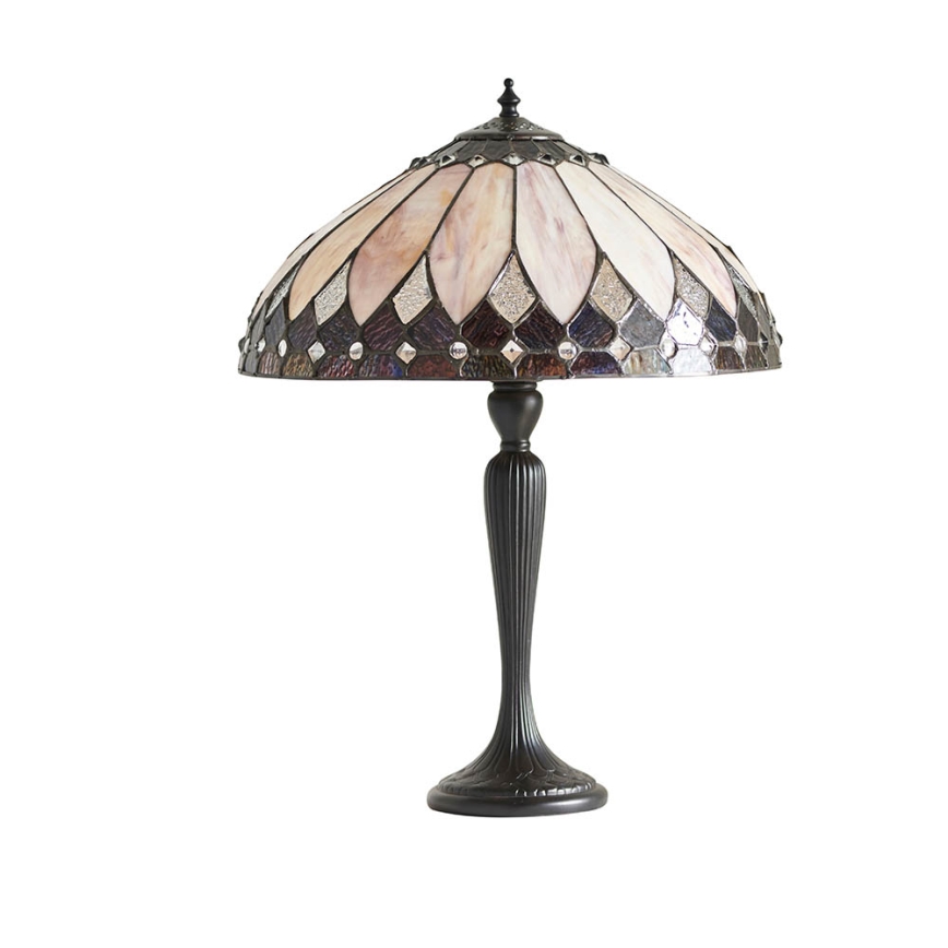 Endon 63982 - Stolná lampa BROOKLYN 1xE27/60W/230V priemer 40 cm
