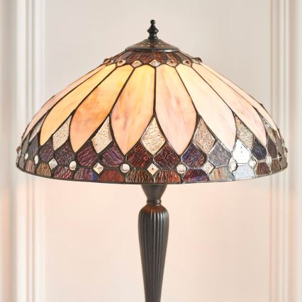 Endon 63982 - Stolná lampa BROOKLYN 1xE27/60W/230V priemer 40 cm