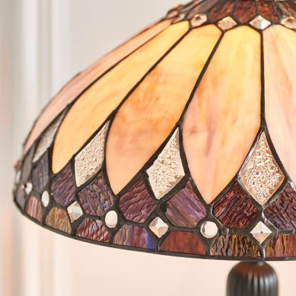 Endon 63982 - Stolná lampa BROOKLYN 1xE27/60W/230V priemer 40 cm