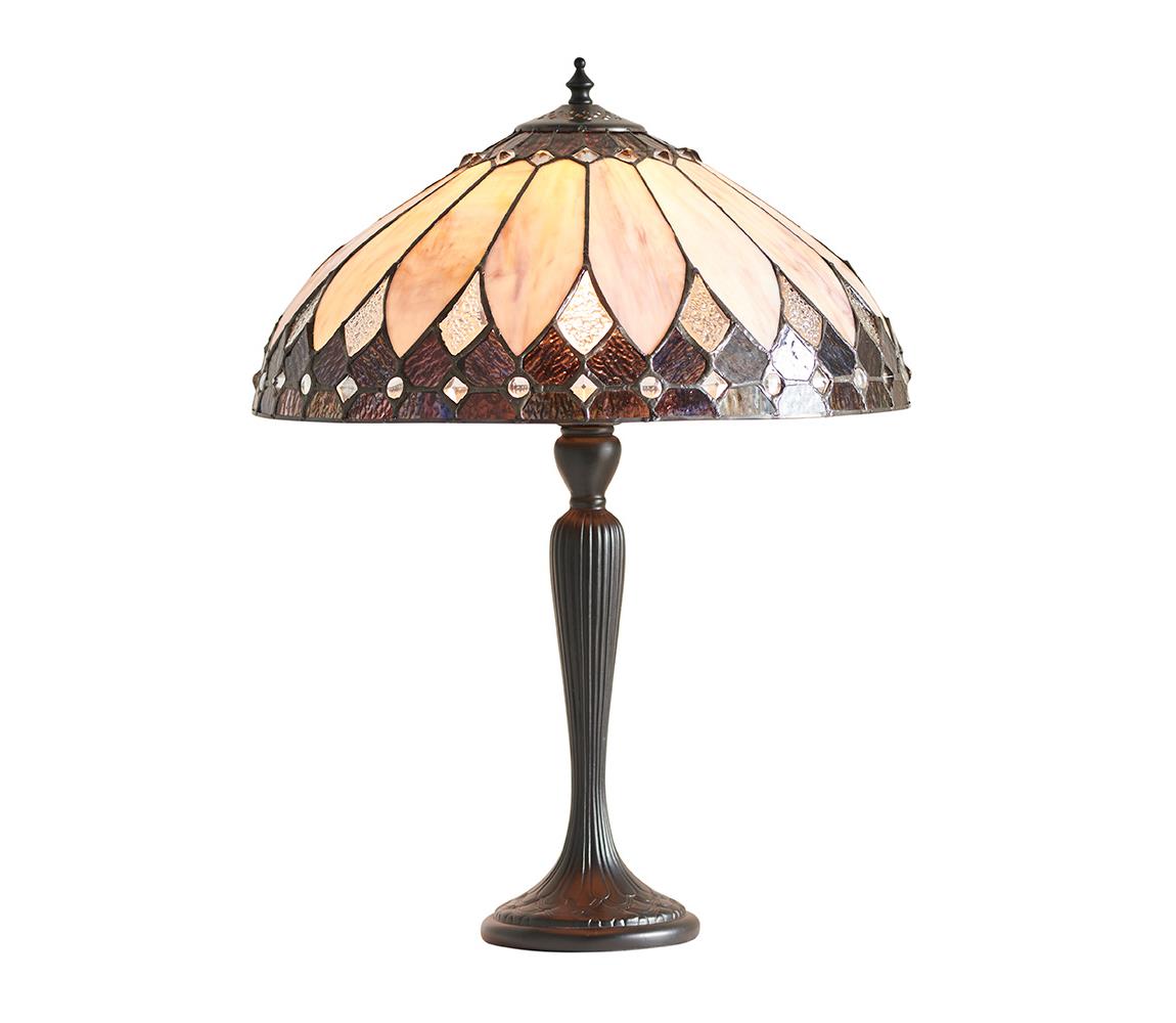 Endon 63982 - Stolná lampa Tiffany BROOKLYN 1xE27/60W/230V priemer 40 cm 63982