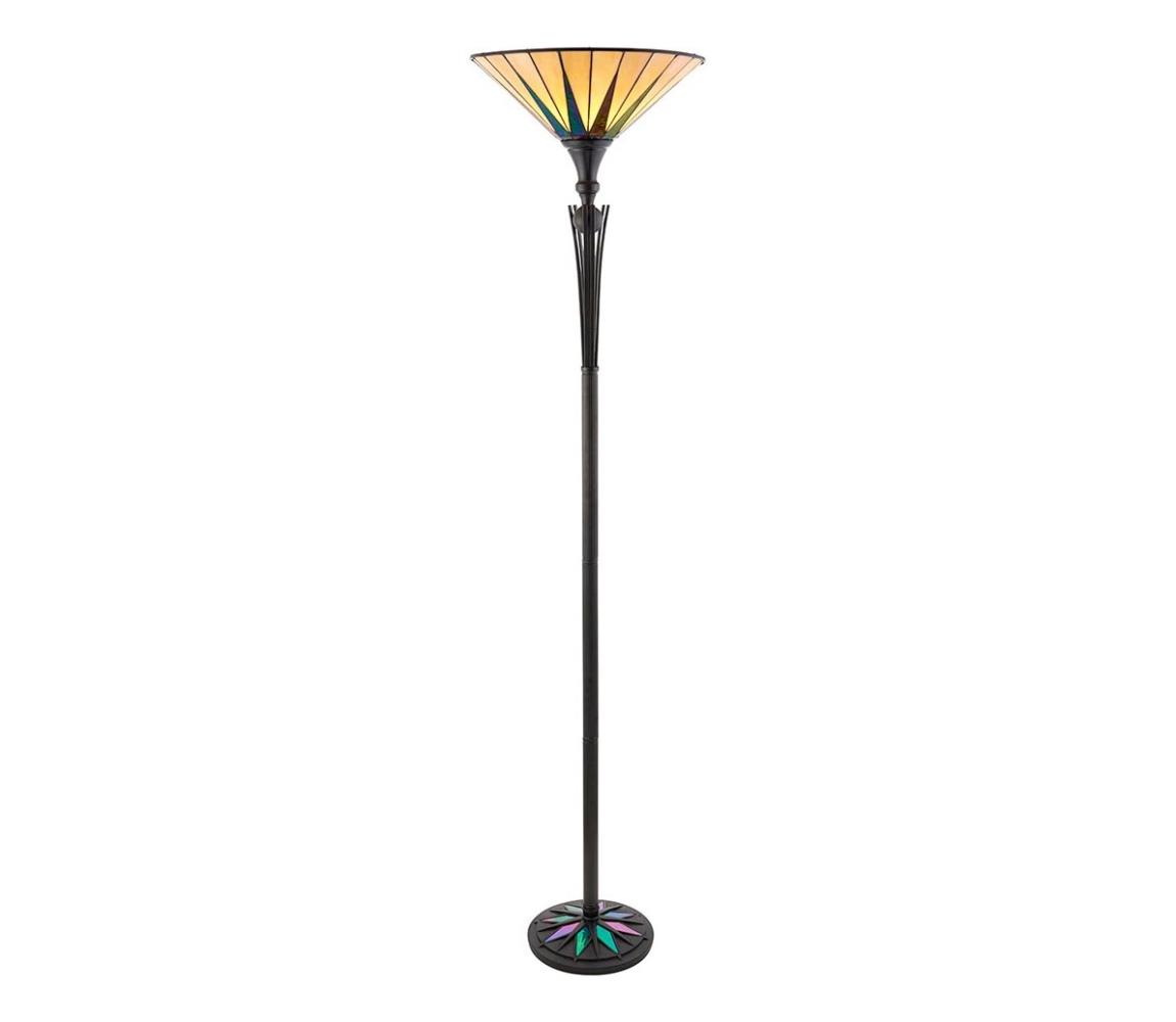 Endon 64042 - Stojacia lampa Tiffany DARK STAR 1xE27/60W/230V pr. 42 cm 64042