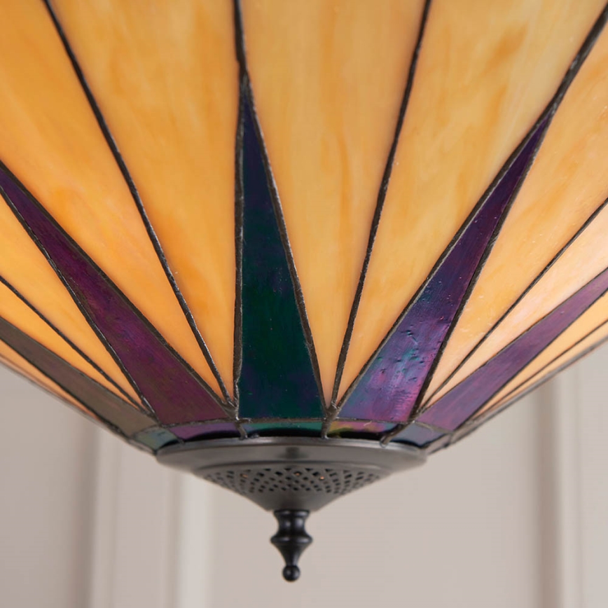 Endon 64043 - Prisadený luster Tiffany DARK STAR 3xE27/60W/230V pr. 49 cm