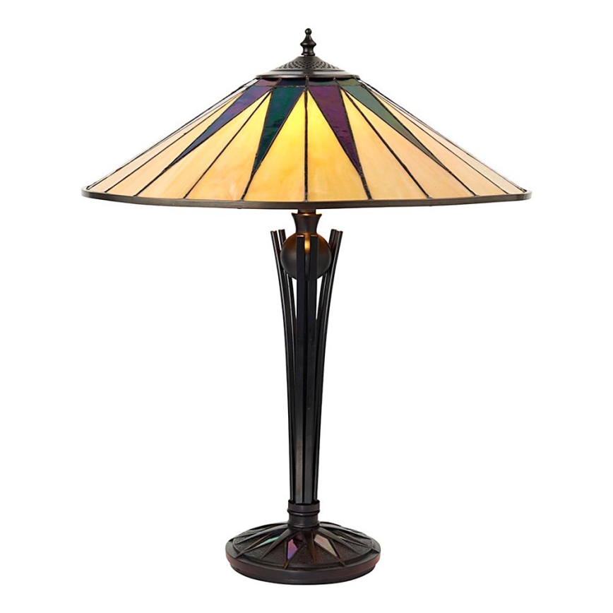 Endon 64045 - Stolná lampa DARK STAR 2xE27/60W/230V pr. 49 cm