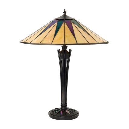 Endon 64045 - Stolná lampa DARK STAR 2xE27/60W/230V pr. 49 cm