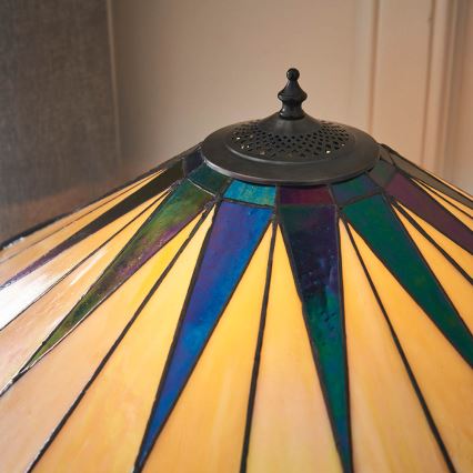 Endon 64045 - Stolná lampa DARK STAR 2xE27/60W/230V pr. 49 cm