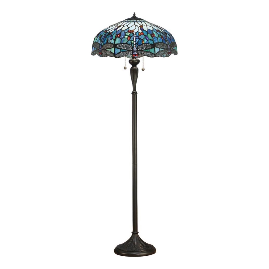 Endon 64069 - Stojacia lampa DRAGONFLY 2xE27/60W/230V pr. 50 cm
