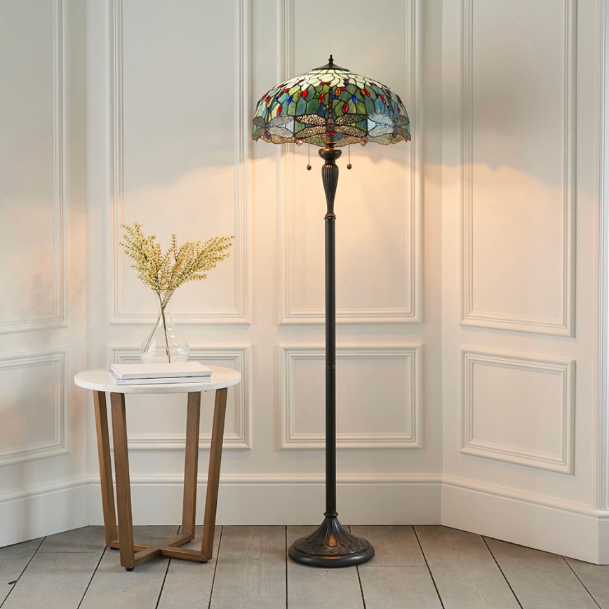 Endon 64069 - Stojacia lampa DRAGONFLY 2xE27/60W/230V pr. 50 cm