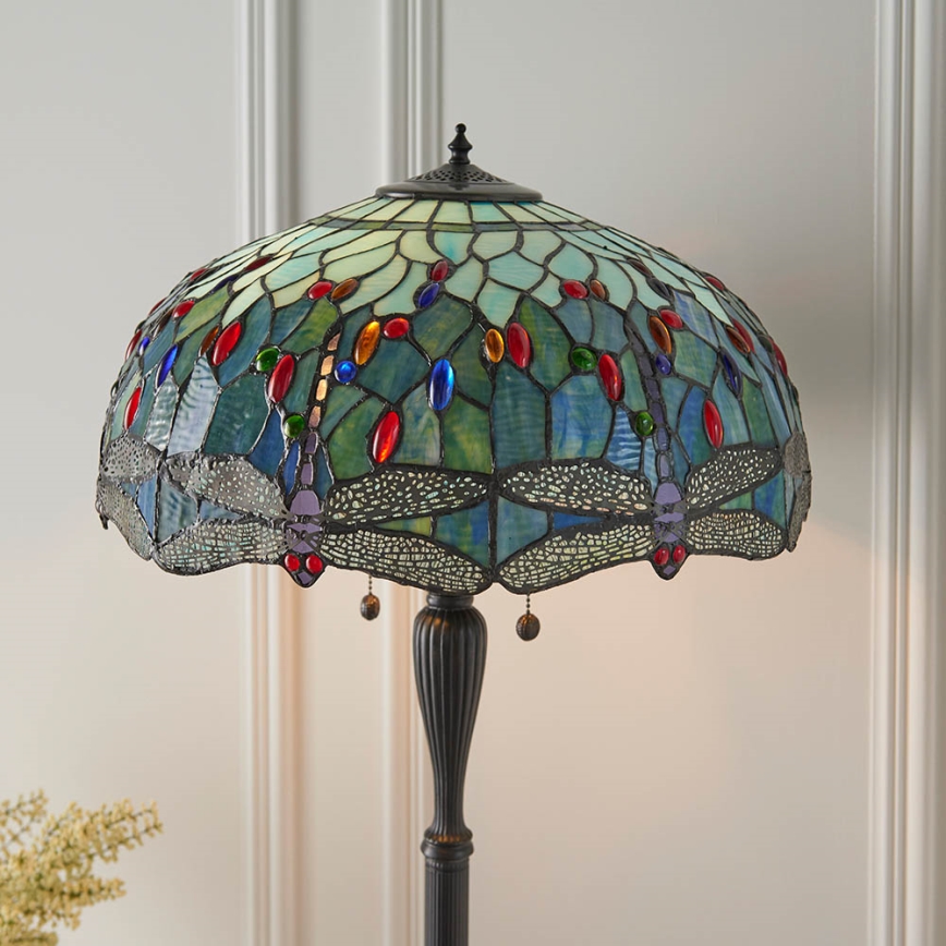 Endon 64069 - Stojacia lampa DRAGONFLY 2xE27/60W/230V pr. 50 cm