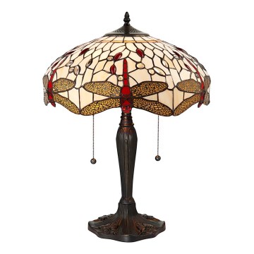 Endon 64085 - Stolná lampa DRAGONFLY 2xE27/60W/230V pr. 41 cm