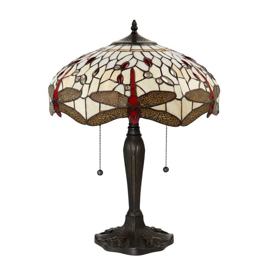 Endon 64085 - Stolná lampa DRAGONFLY 2xE27/60W/230V pr. 41 cm