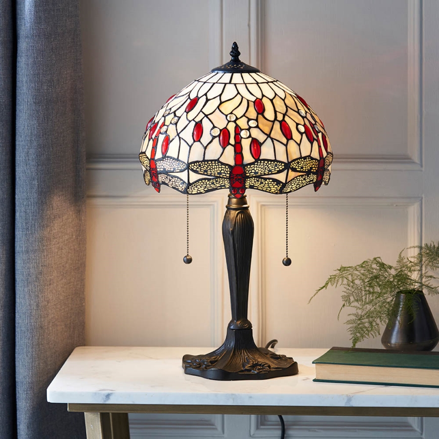 Endon 64086 - Stolná lampa DRAGONFLY 2xE27/60W/230V pr. 30 cm