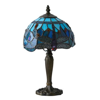 Endon 64088 - Stolná lampa Tiffany DRAGONFLY 1xE14/40W/230V priemer 20 cm