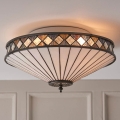 Endon 64145 - Stropné svietidlo Tiffany FARGO 2xE27/60W/230V pr. 41,5 cm