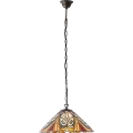 Endon 64162 - Závesný luster Tiffany HECTOR na reťazi 1xE27/60W/230V pr. 40 cm
