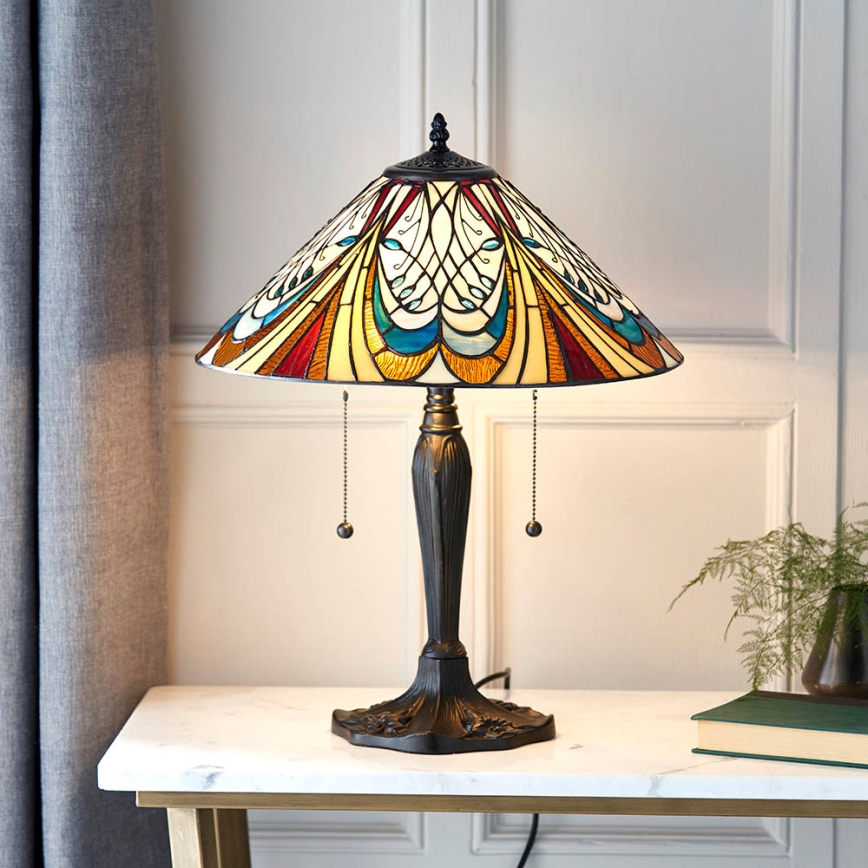 Endon 64163 - Stôlna lampa HECTOR 2xE27/60W/230V pr. 40 cm