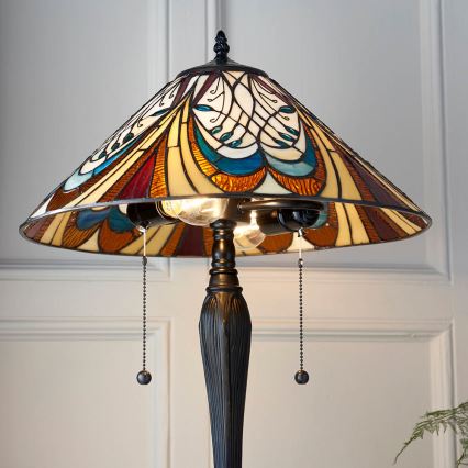 Endon 64163 - Stôlna lampa HECTOR 2xE27/60W/230V pr. 40 cm