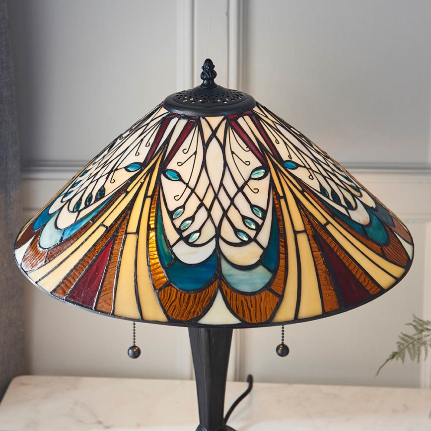 Endon 64163 - Stôlna lampa HECTOR 2xE27/60W/230V pr. 40 cm