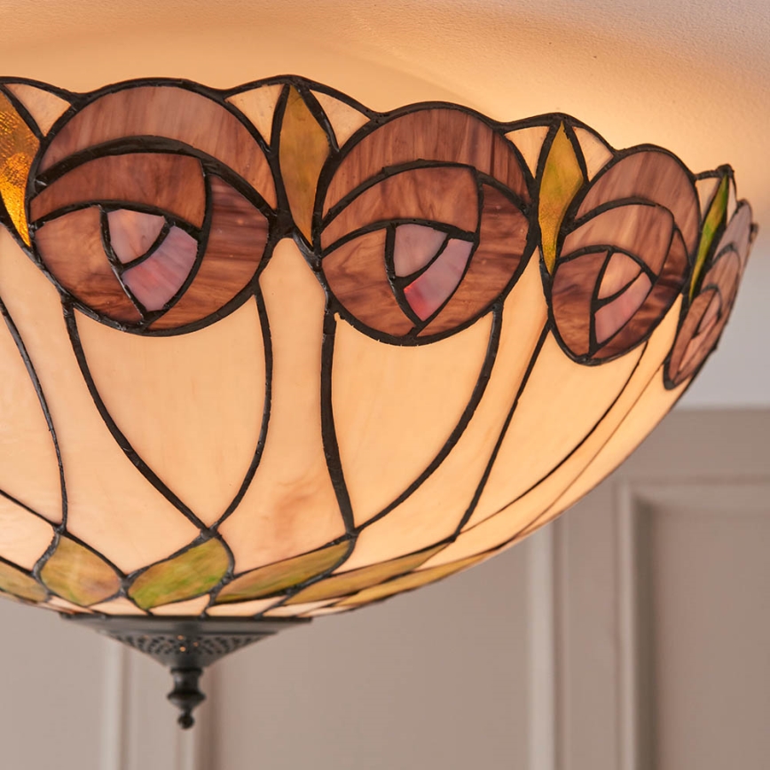 Endon 64173 - Stropné svietidlo HUTCHINSON 2xE27/60W/230V pr. 50 cm
