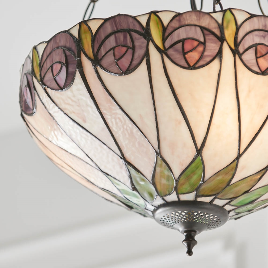 Endon 64175 - Luster na reťazi HUTCHINSON 3xE27/60W/230V pr. 40 cm
