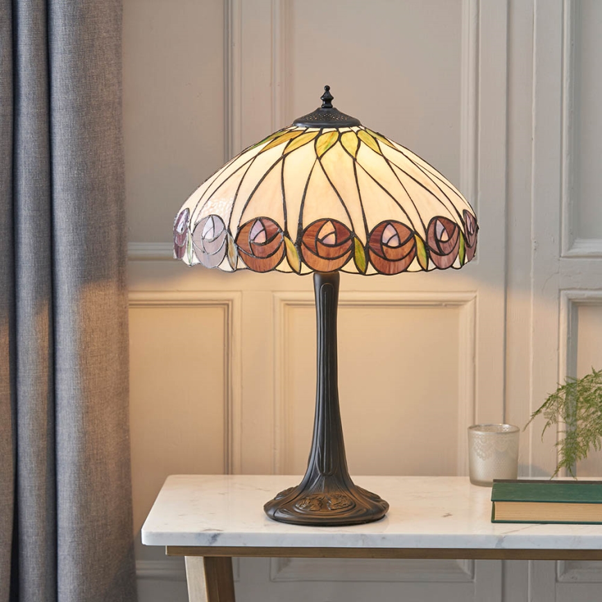 Endon 64177 - Stolná lampa HUTCHINSON 1xE27/60W/230V pr. 40 cm