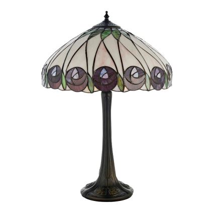 Endon 64177 - Stolná lampa HUTCHINSON 1xE27/60W/230V pr. 40 cm