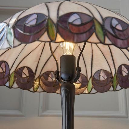 Endon 64177 - Stolná lampa HUTCHINSON 1xE27/60W/230V pr. 40 cm