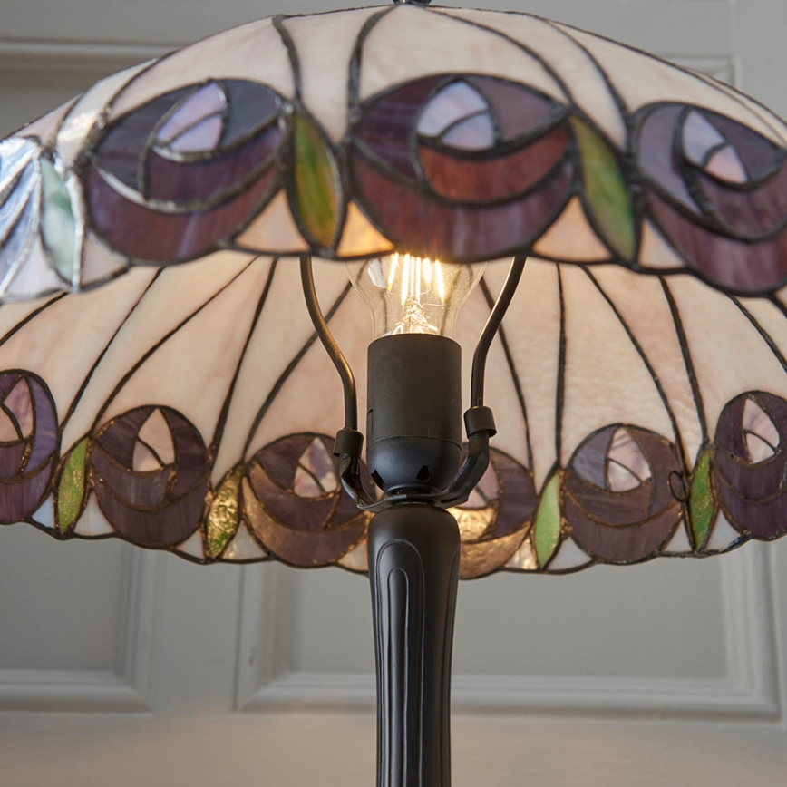 Endon 64177 - Stolná lampa HUTCHINSON 1xE27/60W/230V pr. 40 cm