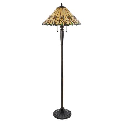 Endon 64192 - Stojacia lampa JAMELIA 2×E27/60W/230V, priemer 50 cm