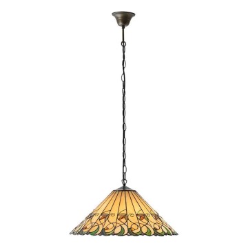 Endon 64194 - Luster na reťazi Tiffany JAMELIA 3xE27/60W/230V, priemer 50 cm